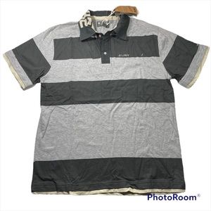 NWT Blend vintage hand crafted stripes polo shirt Size L